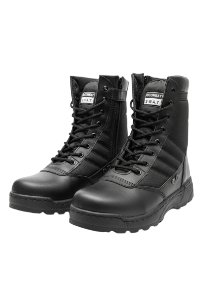 Tactical Combat Boots : Army , police, Security Guards Long Shoes for Outdoor Duty and Safety